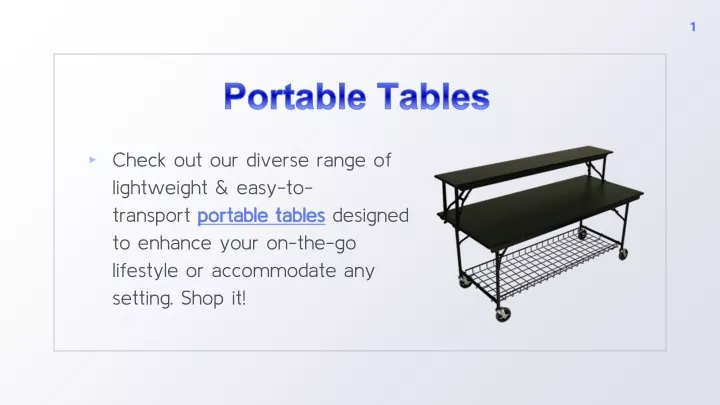 portable tables