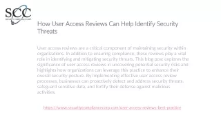 How User Access Reviews Can Help Identify Security Threats
