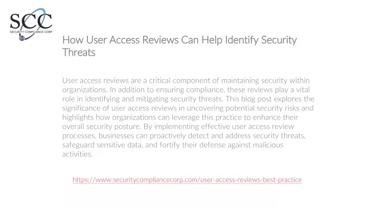 how user access reviews can help identify