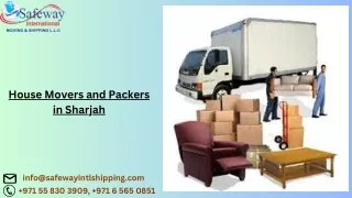 House Movers and Packers in Sharjah | Best House Movers and Packers - Safeway