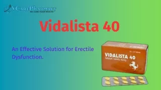 Vidalista 40 Unlock Your Full Potential in the Bedroom – Buy Now