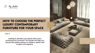luxury contemporary furniture