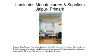 laminates manufacturers jaipur