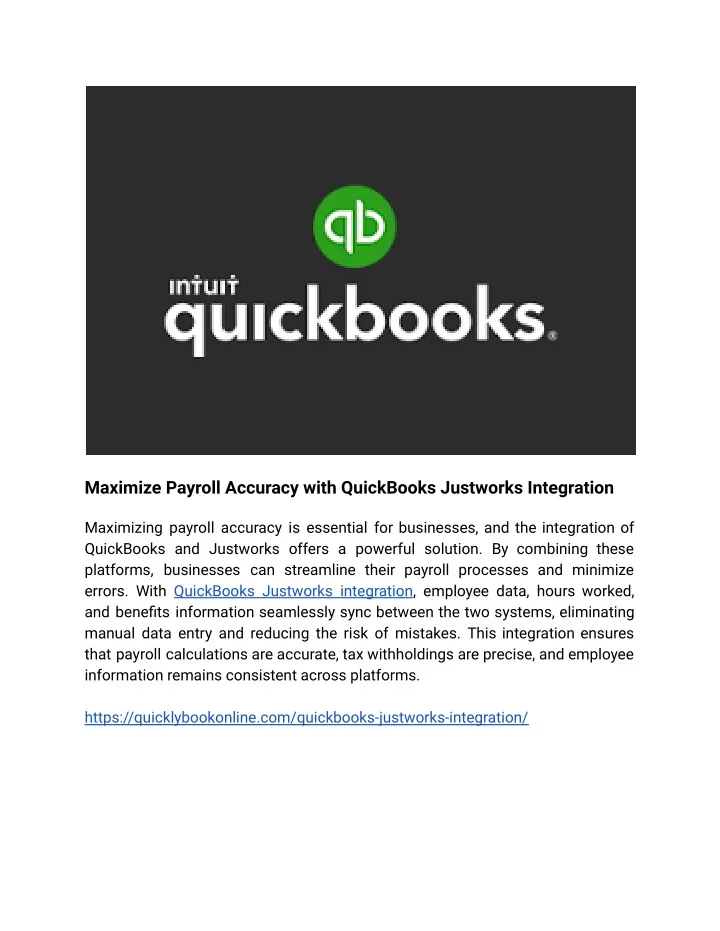 maximize payroll accuracy with quickbooks