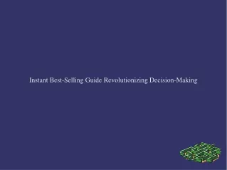 instant best selling guide revolutionizing