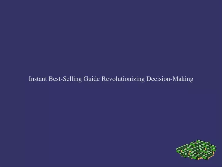 instant best selling guide revolutionizing