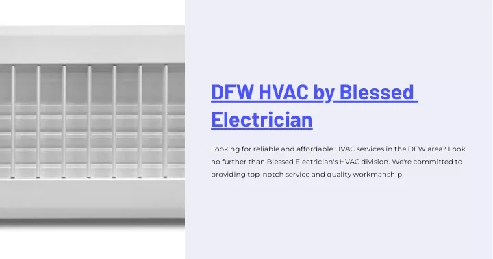 dfw hvac by blessed electrician