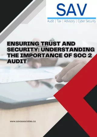 Ensuring Trust and Security Understanding the Importance of SOC 2 Audit