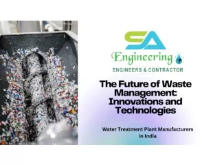 The Future of Waste Management Innovations and Technologies