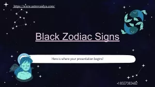 Black Zodiac Sign