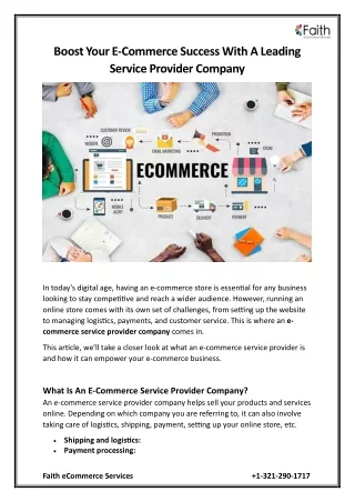 boost your e commerce success with a leading