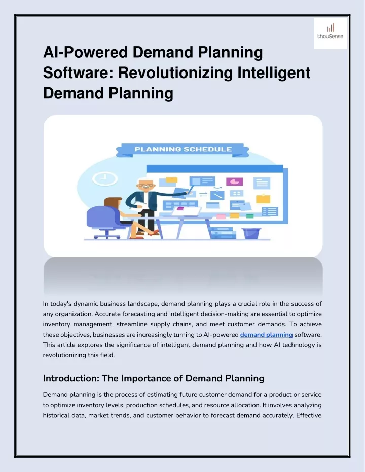 ai powered demand planning software