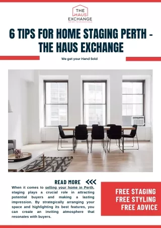 6 Tips for home staging Perth - The Haus Exchange