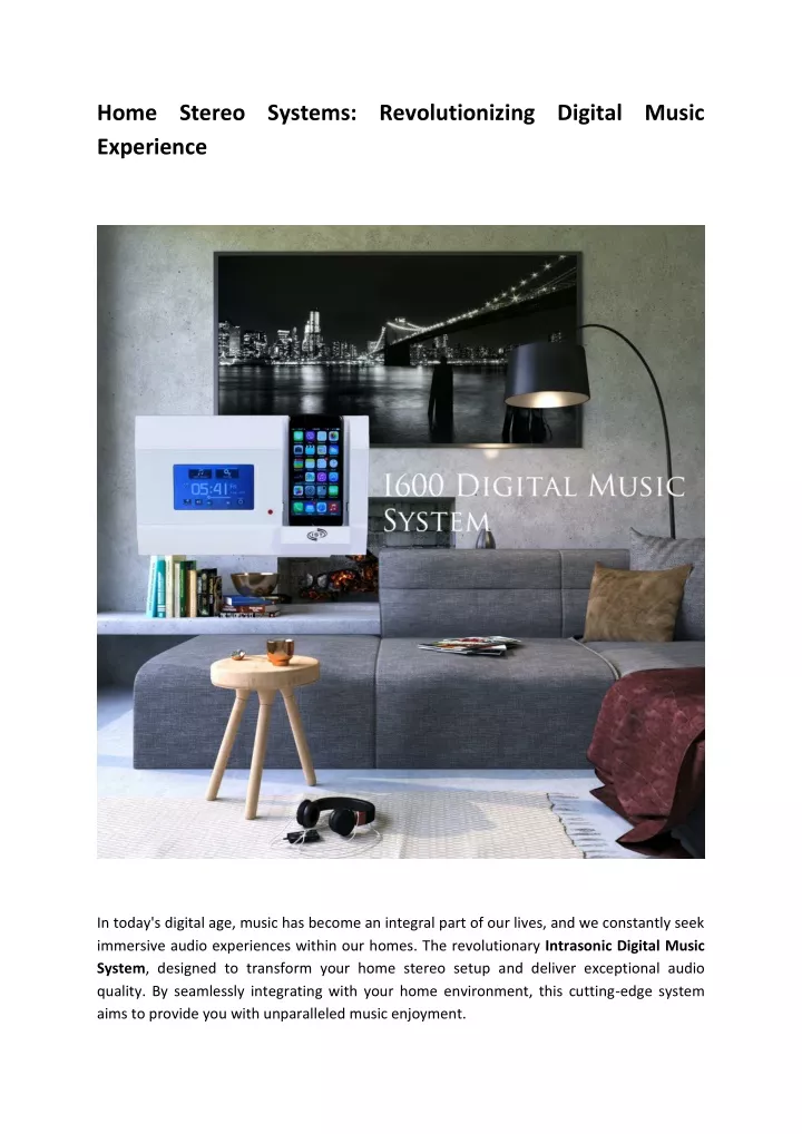 home stereo systems revolutionizing digital music
