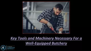 Essential Butchery Equipment for a Successful Meat Business