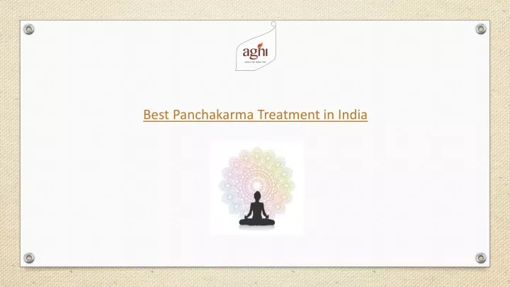 best panchakarma treatment in india