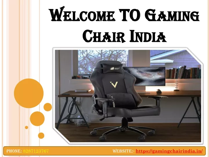 welcome to gaming chair india