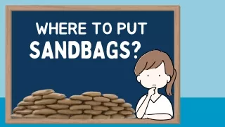 Where to put sandbags for flood control (1)