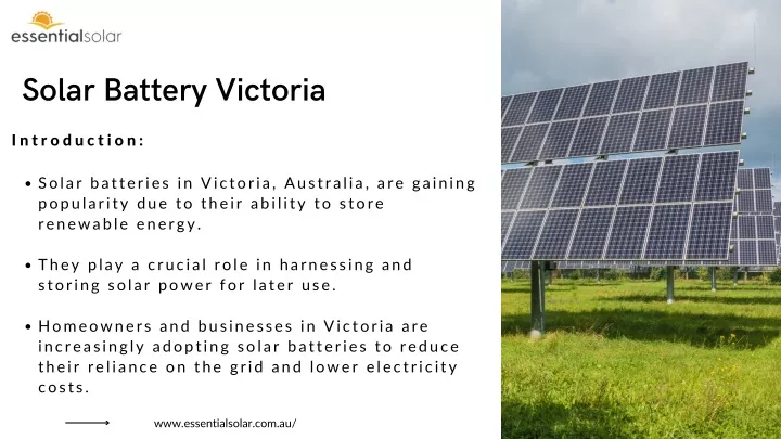 solar battery victoria