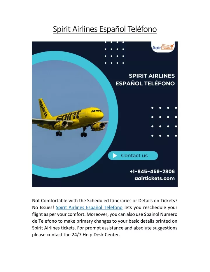 spirit airlines espa ol tel fono spirit airlines