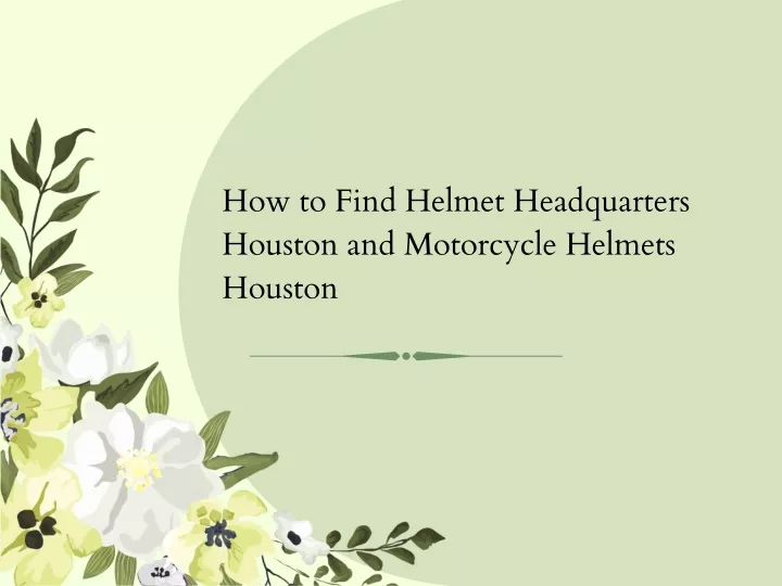 how to find helmet headquarters houston