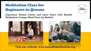 Meditation Class for Beginners in Queens-Bayside Meditation