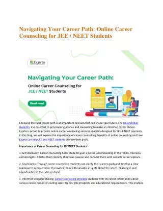 navigating your career path online career