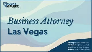 Nevada Walker, PLLC: Your Trusted Legal Partner for Business Success