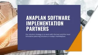 ANAPLAN SOFTWARE IMPLEMENTATION PARTNERS | DEFLYTICS