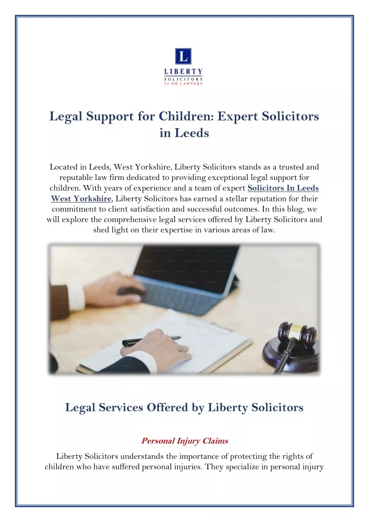 legal support for children expert solicitors