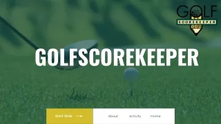 Golf Analysis Software of Your Golf Scores