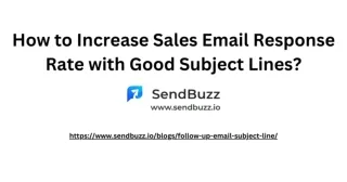 Increase Response Rates With Sales Email Subject Line
