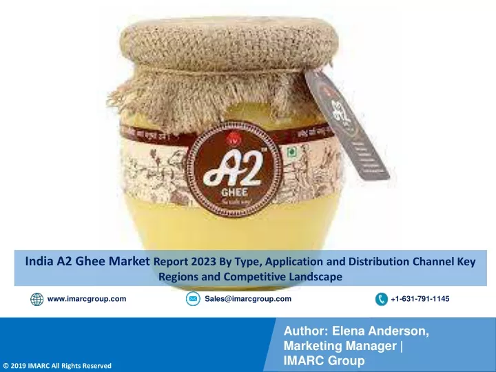 india a2 ghee market report 2023 by type