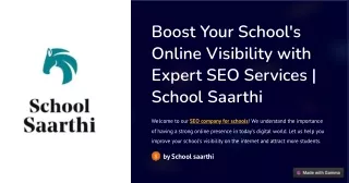Boost Your School's Online Visibility with Expert SEO Services | School Saarthi
