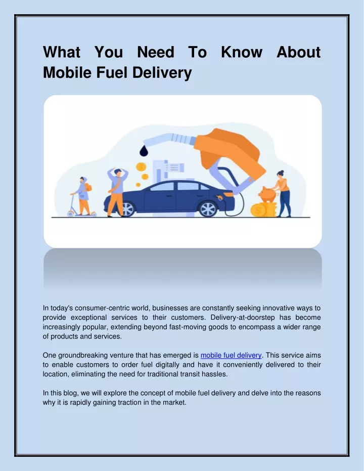 what you need to know about mobile fuel delivery