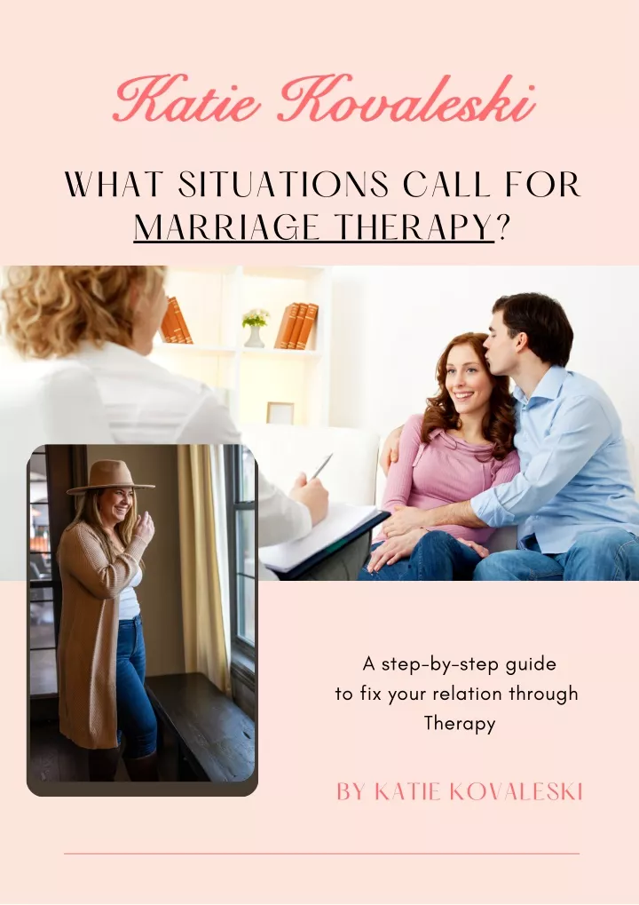 what situations call for marriage therapy