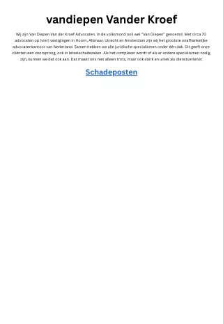vandiepen vander kroef