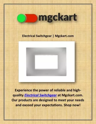 electrical switchgear mgckart com