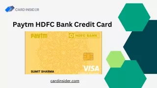 Paytm HDFC Bank Credit Card