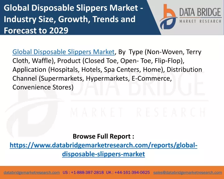 global disposable slippers market industry size