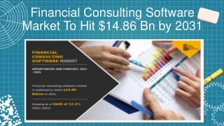 Financial Consulting Software Market Size, Share | Forecast