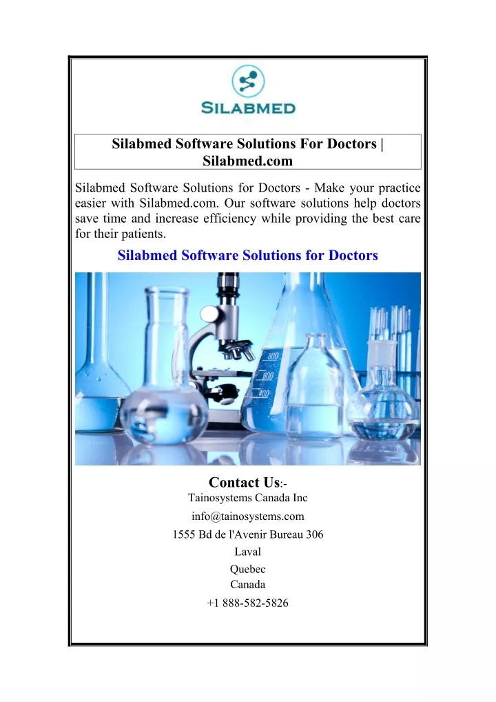 silabmed software solutions for doctors silabmed