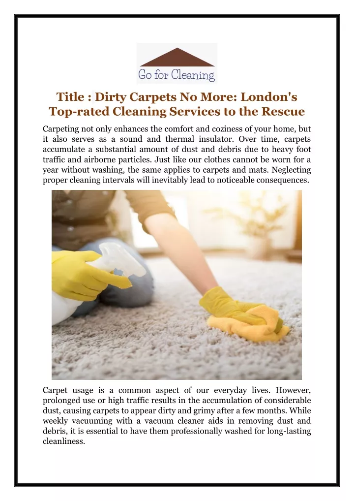 title dirty carpets no more london s top rated