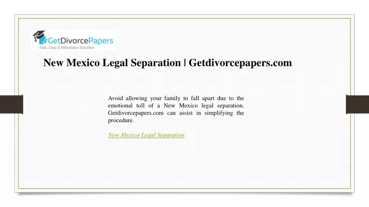 new mexico legal separation getdivorcepapers com