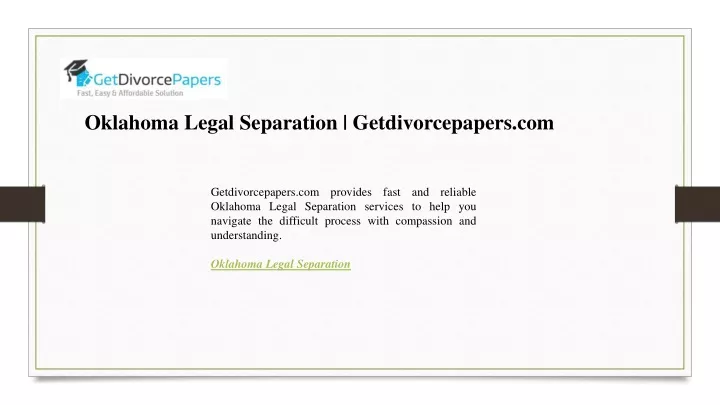 oklahoma legal separation getdivorcepapers com
