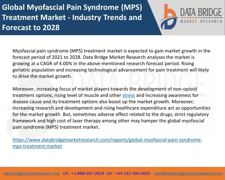 global myofascial pain syndrome mps treatment