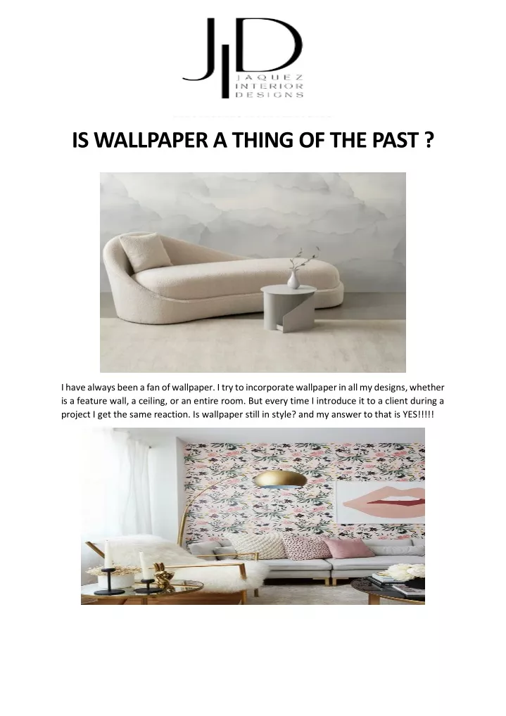 is wallpaper a thing of the past
