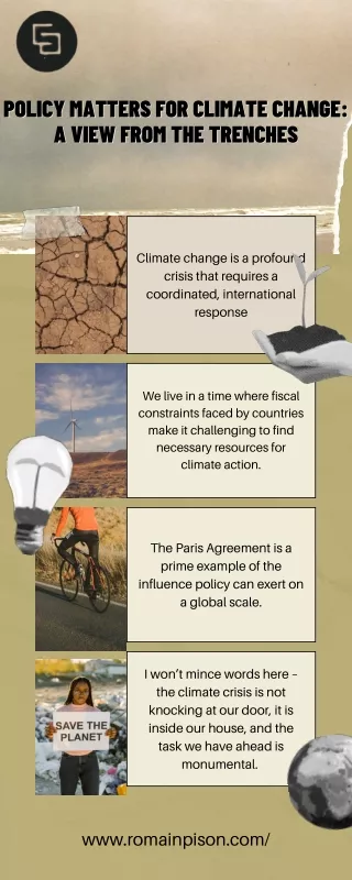 Policy Matters for Climate Change A View from the Trenches