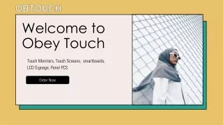 Touch Tomorrow-Embrace the Future with Obey Touch Monitors!