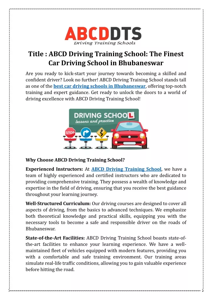 title abcd driving training school the finest